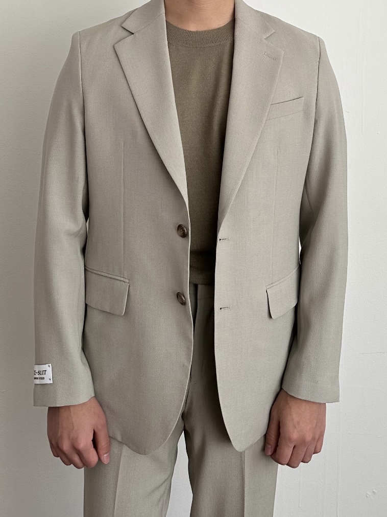 [Air Cool Max] Seersucker suit - Light khaki