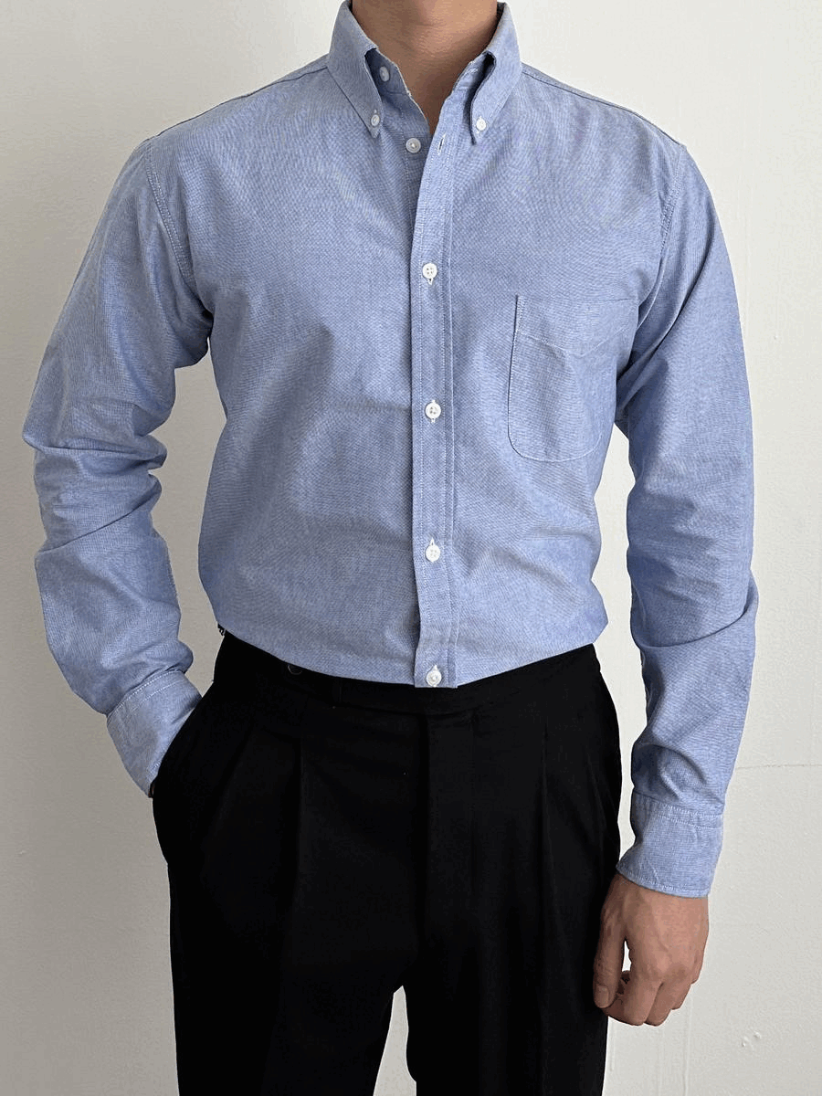 [Made] Oxford Shirt - Blue