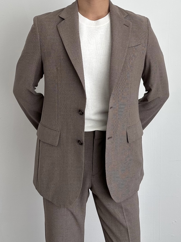 [Air Cool Max] Seersucker suit - Brown