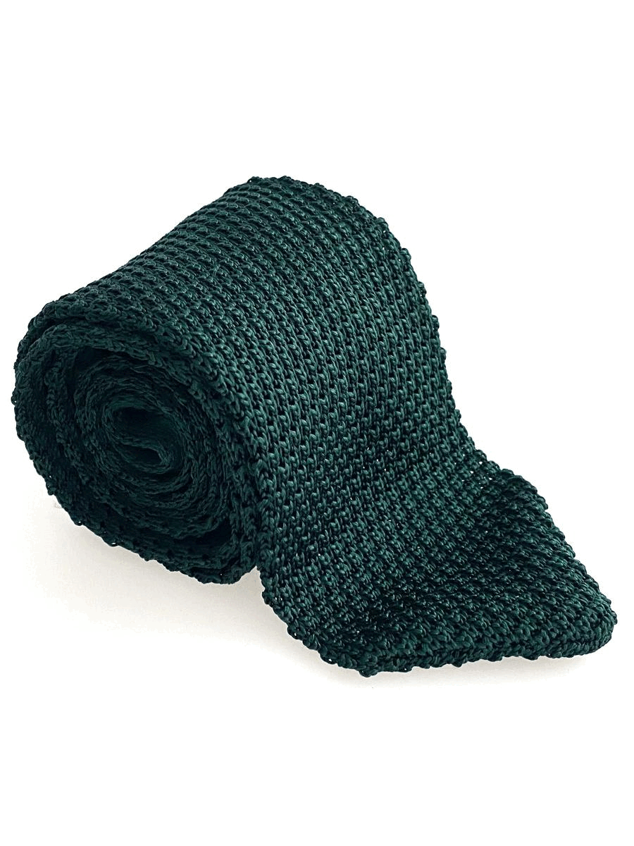 [Made] Silk Knit Tie - Deep Green
