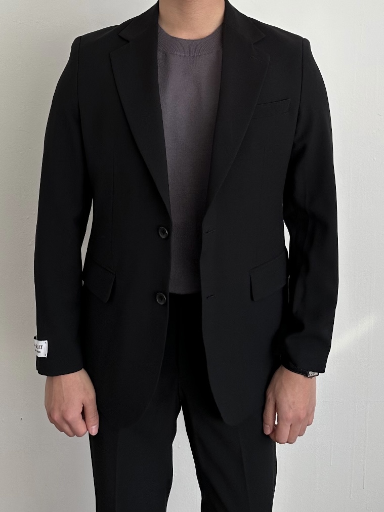 [Air Cool Max] Seersucker suit - Black