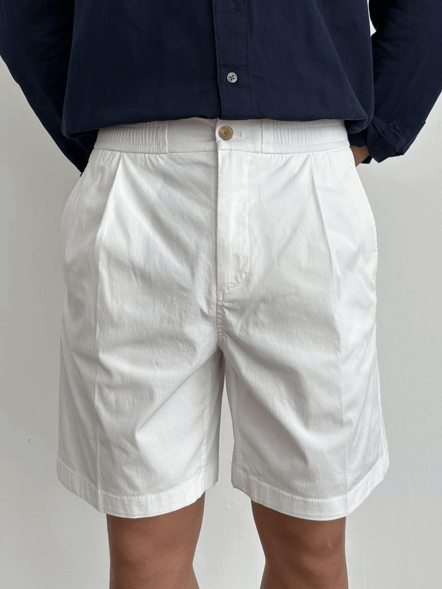 Prepster one-tuck shorts