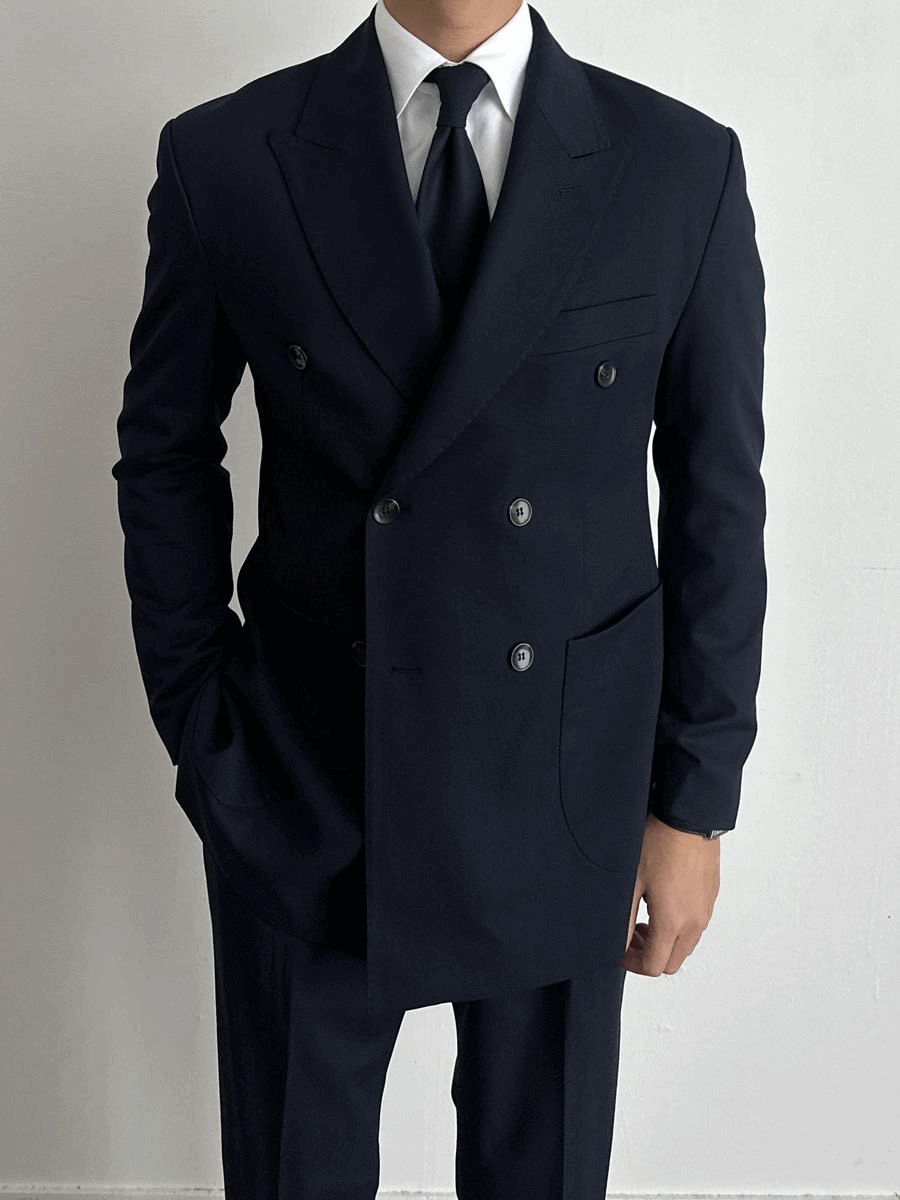 Luke Three Piece Suit - Double Jacket