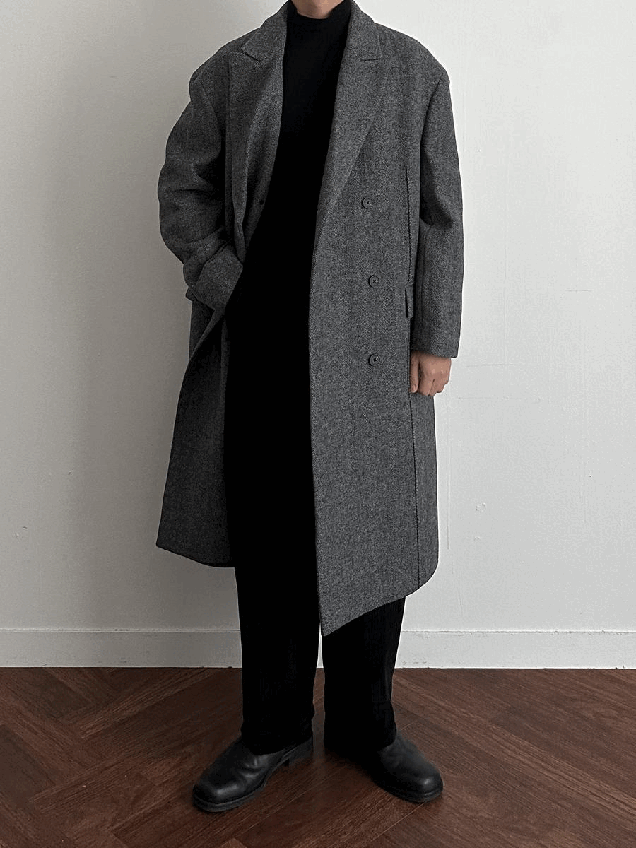 cashmere double coat