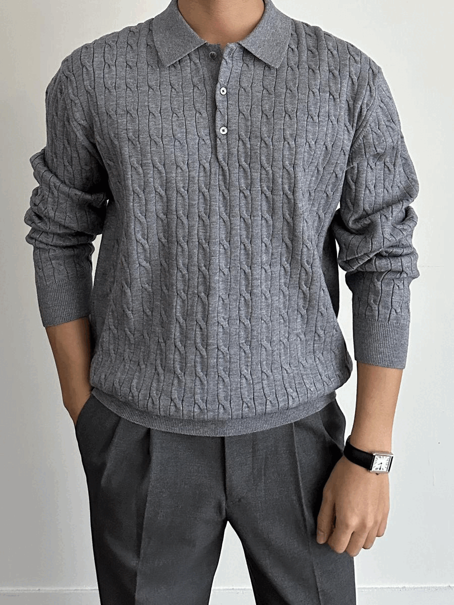 Standard Cable Collar Knitwear