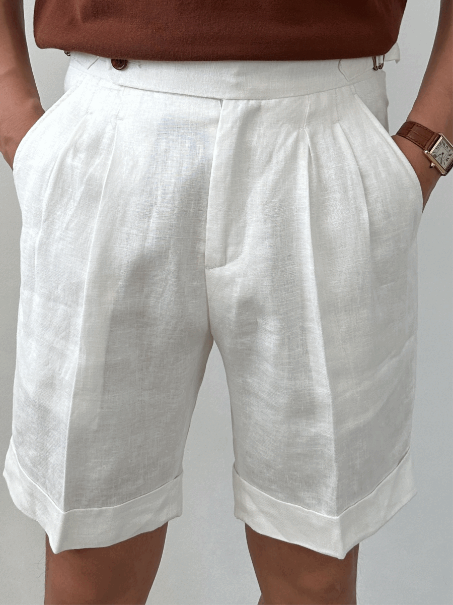 linen half pants