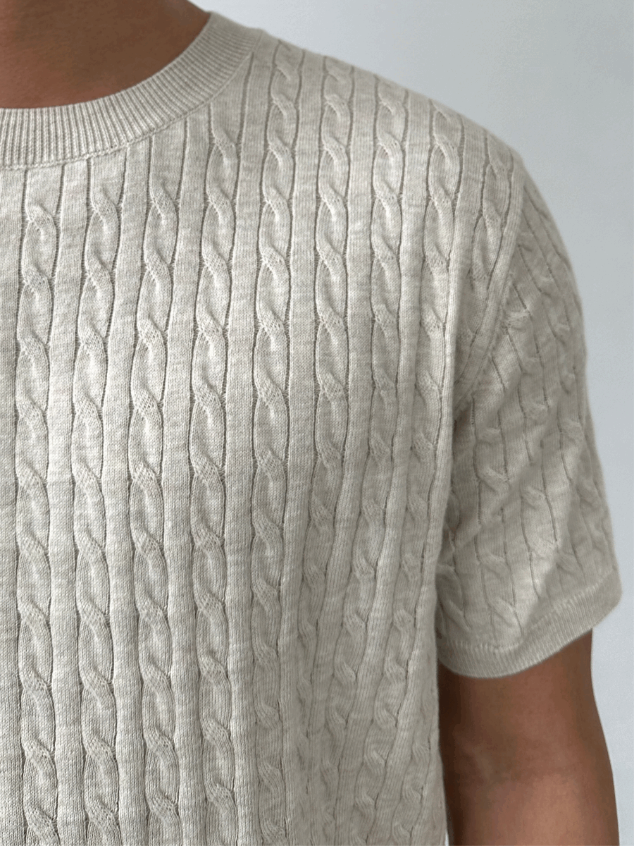 Sufima Cable Round Knitwear