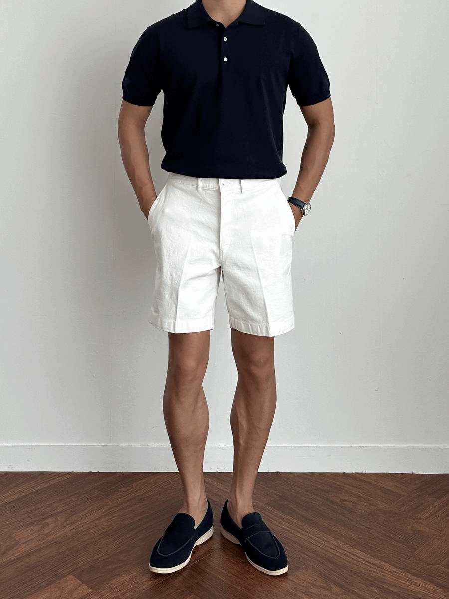 Cotton banding shorts