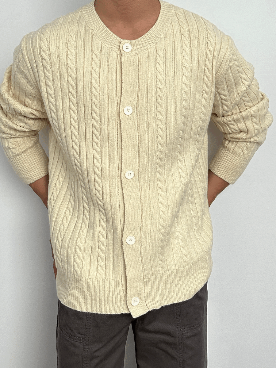 Melbourne Cable Round Cardigan