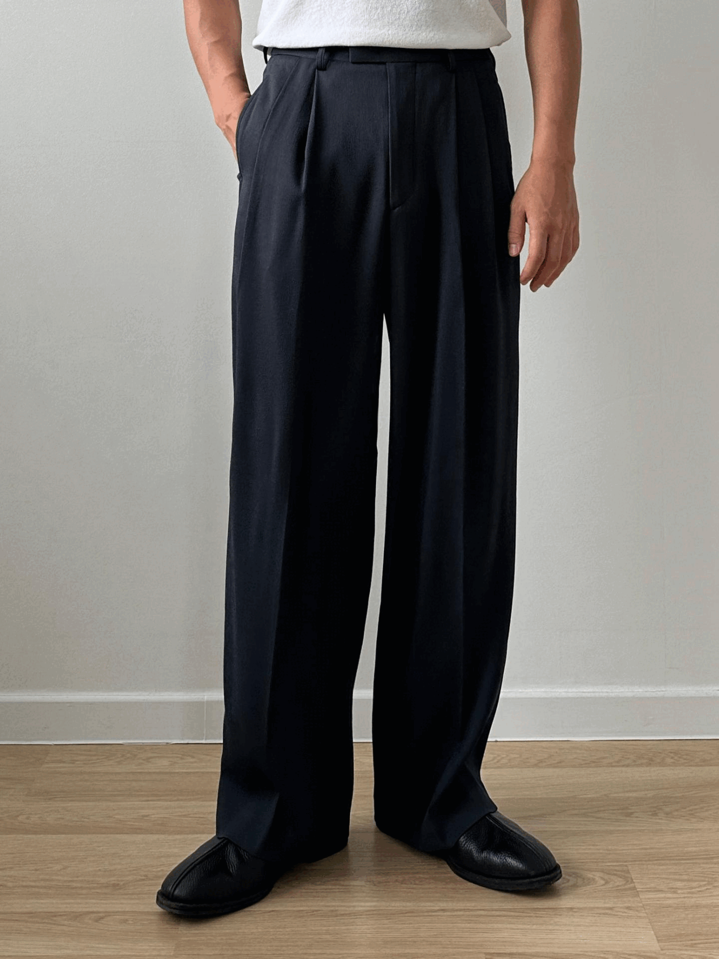 Lacan Linen Set-up Pants