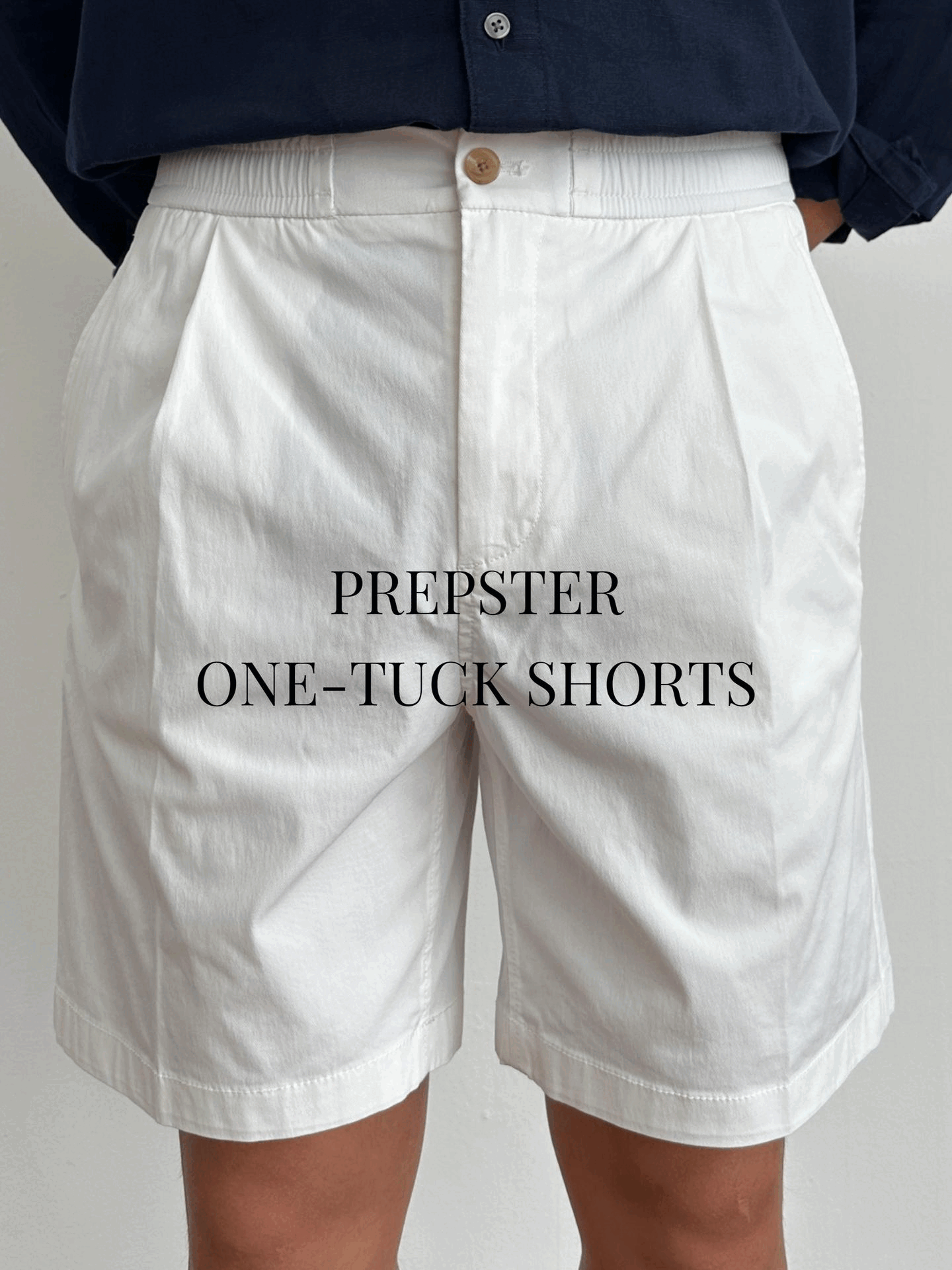 Prepster one-tuck shorts